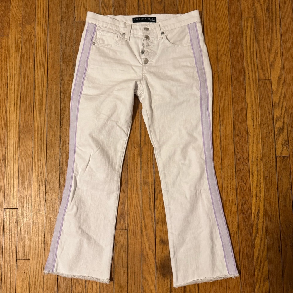 Veronica Beard Carolyn Baby Boot White Jeans - Women’s 26